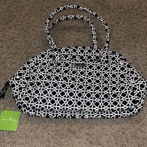 Vera Bradley Medium Bowler with Coin Purse Nignt and Day Geo